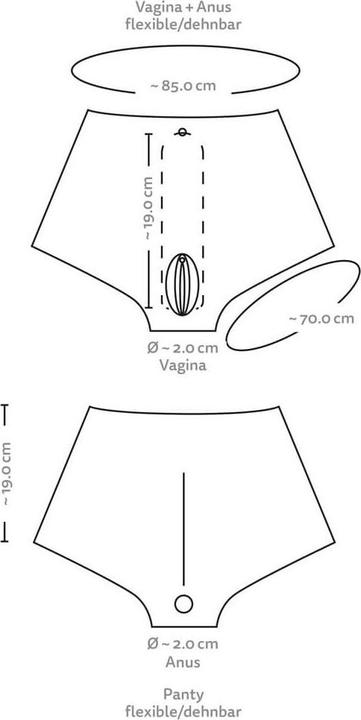 Actual product image You2Toys Vagina Pants