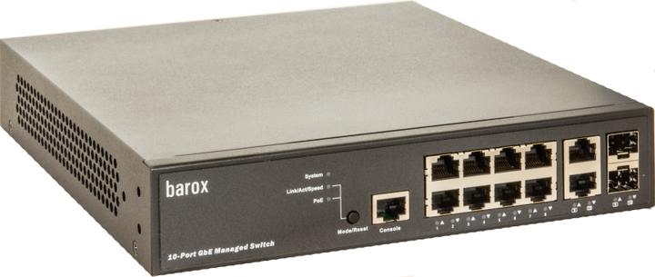 Actual product image Barox RY-LGSP23-10G - Managed - L2/L3 - Gigabit Ethernet (8 Ports)