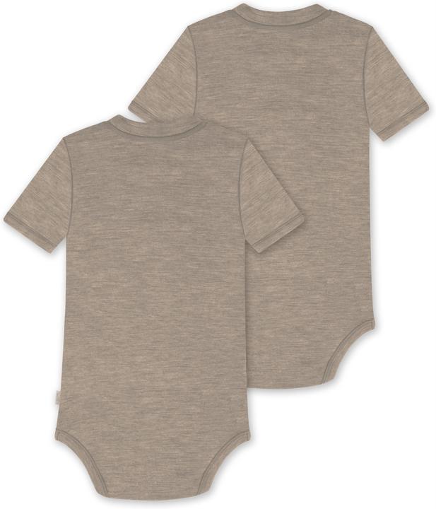 Actual product image Normani Set of 2 baby merino short-sleeved body "Tihoi" - 9313 (74)
