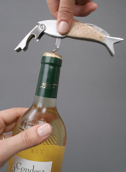 Productafbeelding Kikkerland Fish Corkscrew (Kelnermes)