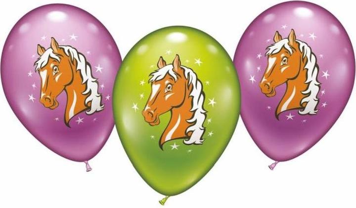 Produktbild Karaloon Luftballons Pferde 6 Ballons mehrfarbig (6 x)