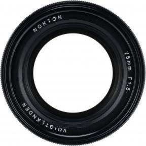 Actual product image Voigtländer Nokton 75 mm / 1.5 asph. (Nikon Z, full size)
