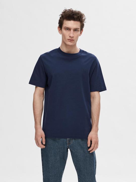 Immagine prodotto Selected Homme T-shirt in cotone biologico con collo alto (L)