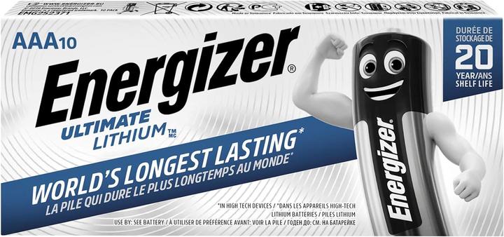 Actual product image Energizer Ultimate Lithium Micro (10 pcs., AAA, 1250 mAh)