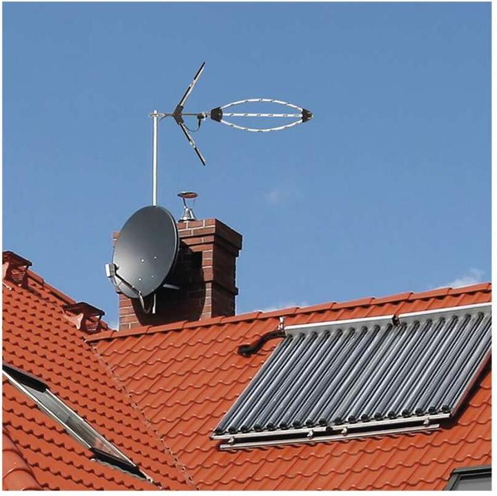 Productafbeelding Emos Buitenantenne EM-29U5G, PROFI, 0-200 km, DVB-T2, LTE/4G/5G filter (DVB-T / -T2)