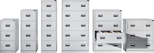 Image du produit eurokraft basic armoire de classement suspendue (46,5 x 61,5 x 159,5 cm)