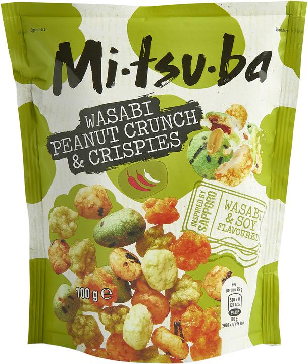 Mitsuba Wasabi Peanut Crunch & Crispies (100 g)