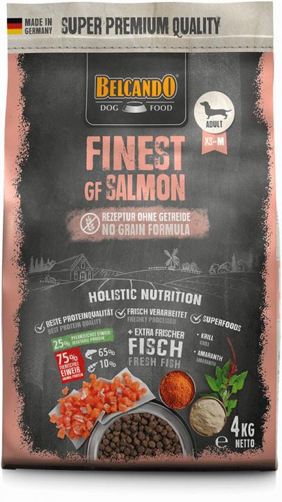 Image du produit Belcando Finest Adult Grainfree Salmon (saumon sans graisses) (Adulte, 1 pcs, 4000 g)
