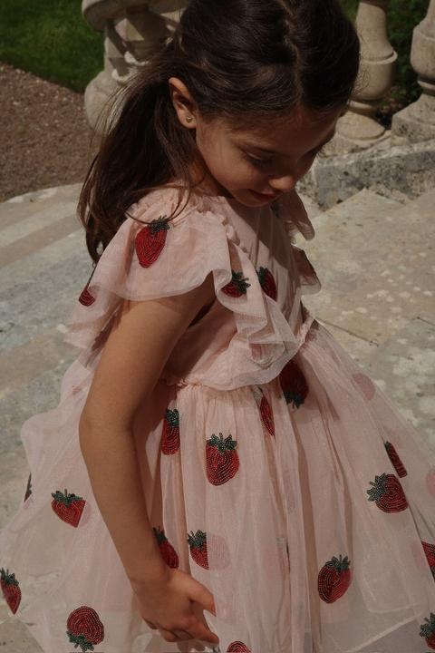 Produktbild Konges Slojd Yvonne Fairy Kleid Strawberry (122)