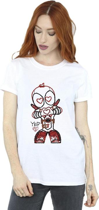 Produktbild Deadpool Love Beam Line TShirt (M)