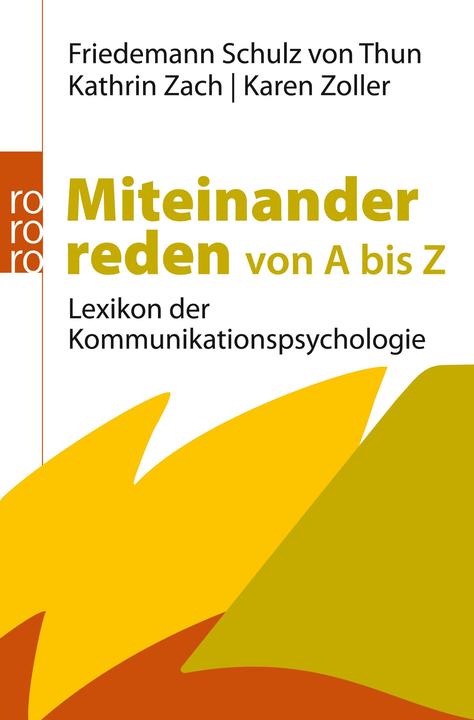 Produktbild Miteinander reden von A bis Z (Deutsch, Friedemann Schulz von Thun, Kathrin Zach, Karen Zoller, 2012)