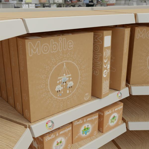 Immagine prodotto Ulysse Couleurs d'Enfance Grazioso dispositivo mobile in feltro: nuvola blu