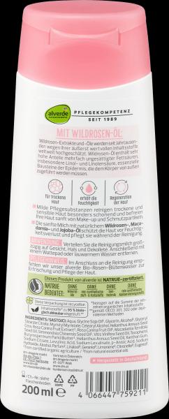 Immagine prodotto dm alverde Latte detergente alla rosa selvatica (Lozione detergente, 200 ml)