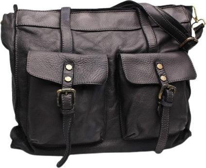 Only-Bags.Store Sac en cuir, grand sac en cuir souple, sac à bandoulière, sacs bruns