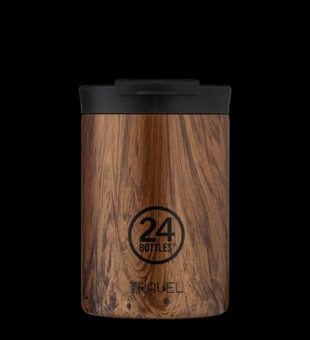 24 Bottles Thermo mug Travel Tumbler 0.35 l Sequoia Wood