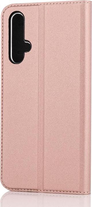 Actual product image Wave BookCase -suojakotelo, Honor 20 / Huawei Nova 5T, ruusukulta (Fee 20, Huawei Nova 5T)