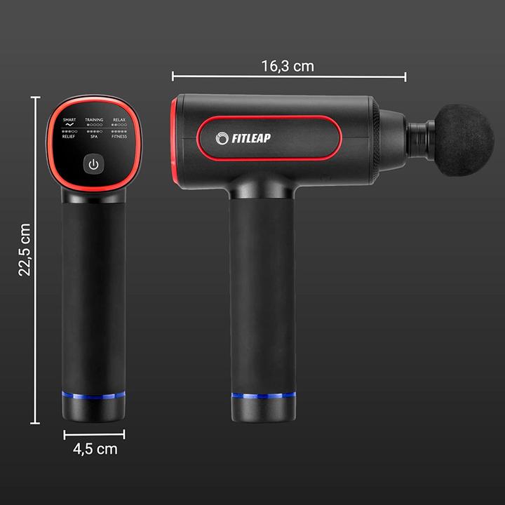Produktbild Fitleap Massagepistole, Massage Gun Pro mit 6 Köpfen und 6 Modi, USB-C Ladeanschluss