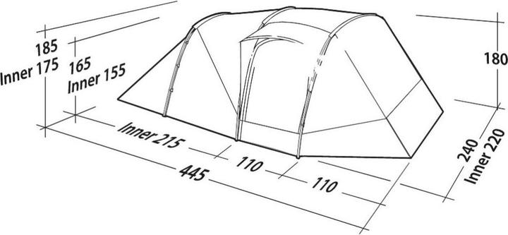 Actual product image Robens Double Dreamer TC 4 Tent (Tunnel tent, 17.70 kg, 4 persons)