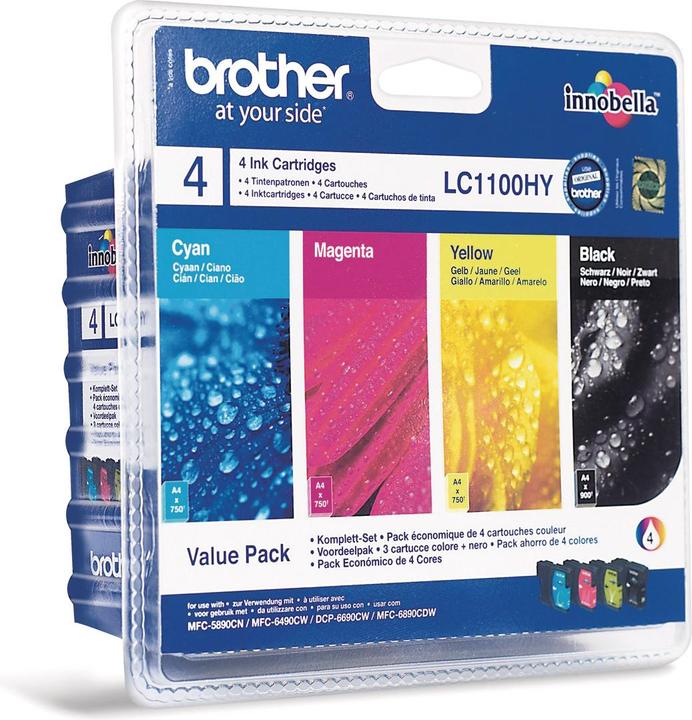 Actual product image Brother LC-1100HYVAL Value Pack (M, FC, C, Y)