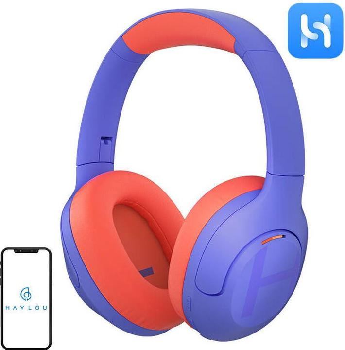 Actual product image Haylou Wireless headphones S35 ANC (violet orange) (ANC, 60 h, Cable)