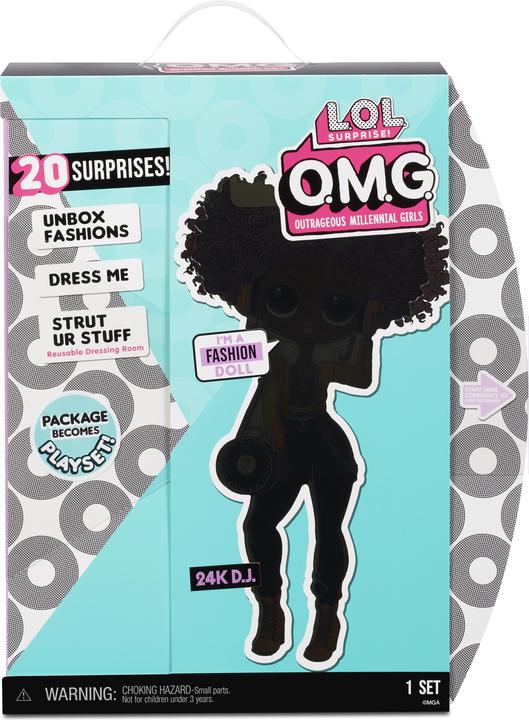 Actual product image MGA L.O.L. Surprise OMG 3.8 Doll 24K D.J.