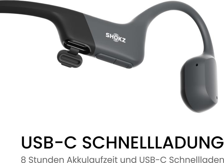 Actual product image Shokz OpenRun USB-C (No noise cancelling, 8 h, Wireless)