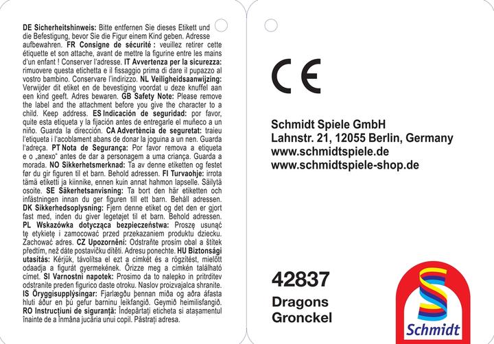 Actual product image Schmidt Spiele SSP Dragons, Gronckel, 25 cm 42837 (27 cm)