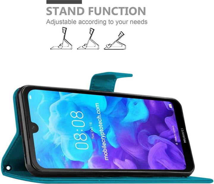 Productafbeelding Cadorabo Bloemen Boekomslag (Huawei Y6 Pro)