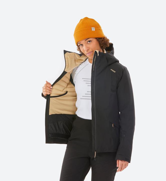 Image du produit Wedze Veste de ski femme chaude 500 noire (XXS)