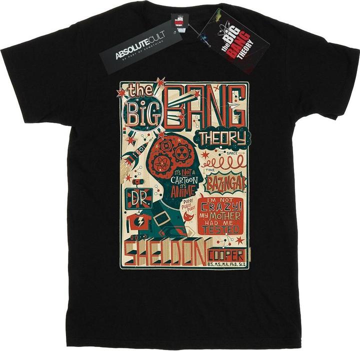 Big Bang Theory Infografik Poster Baumwolle Boyfriend TShirt