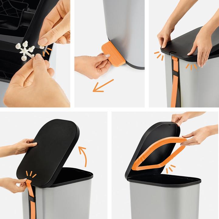 Immagine prodotto Rotho Cestino a pedale 35 l RIBO (35 l)