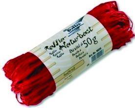 Produktbild Folia Bringmann Naturbast Raffia 50g Hochrot (Geschenkband)