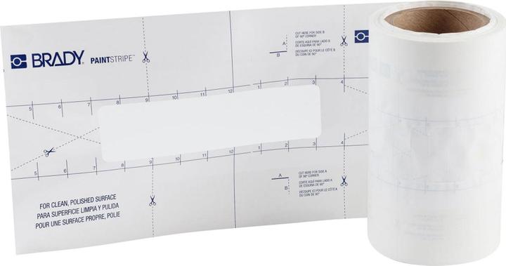 Produktbild Brady PaintStripe Schablone – Gestrichelte Linie, Polypropylen, Transparent/Weiss, 50.80 x 203.20 m