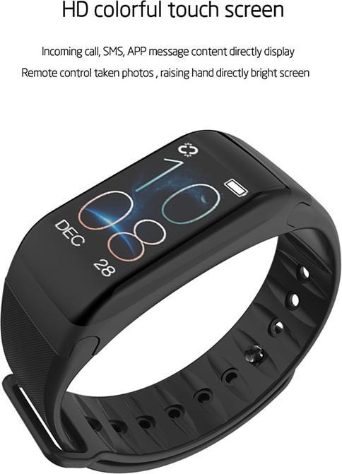 Produktbild JTI F1 Plus WearFit Aktivitäts-Tracker mit Farbdisplay - Rot