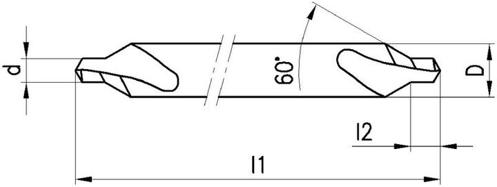 Immagine prodotto Neriox Punta centrale 60° forma A, HSS-E Co8, DIN 333 (3,15 millimetri)