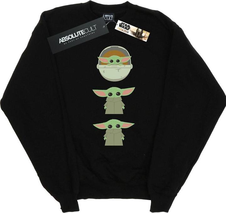 Actual product image Star Wars Mens The Mandalorian The Child Posing Sweatshirt (XXL)