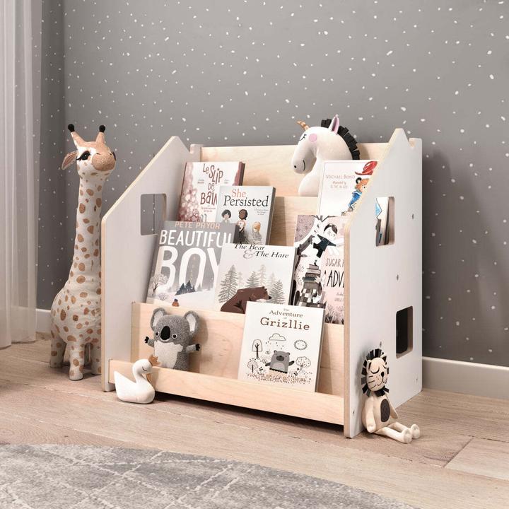 Produktbild Montessori Bücher- & Spielzeugregal Set