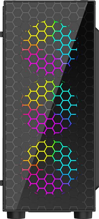 Actual product image Gembird Gaming ARGB case Fornax 500 bl (ATX, Mini-ITX, mATX, uATX)