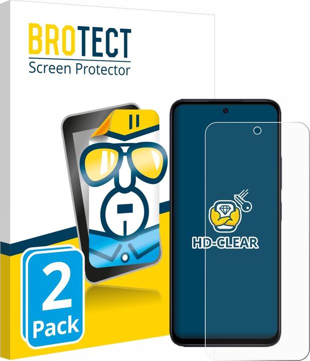 Productafbeelding BROTECT Schermbeschermer Clear (2 Stuk, Xiaomi Redmi 12)
