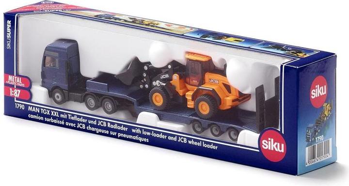 Actual product image Siku MAN truck JCB wheel loader+low loader