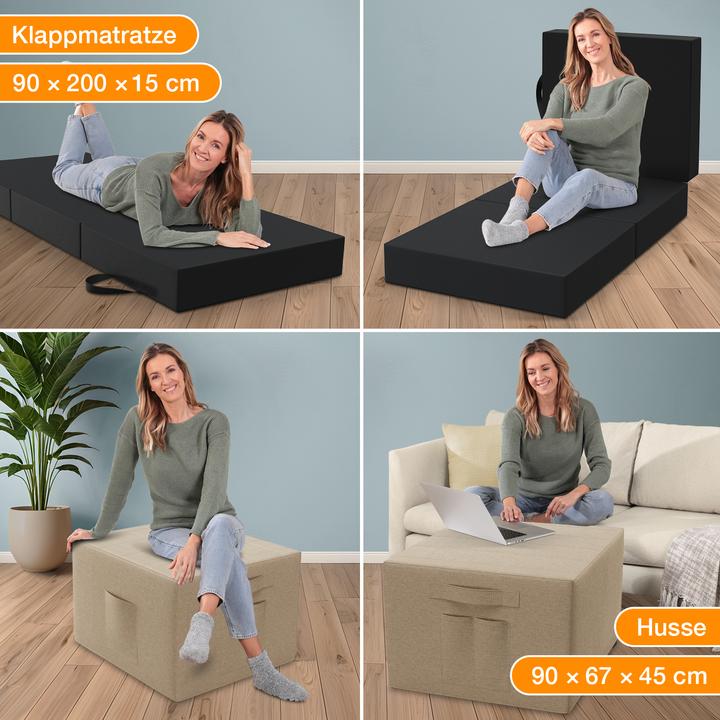 Produktbild Bestschlaf Klappmatratze (90 x 200 cm, Schaumstoffkern)