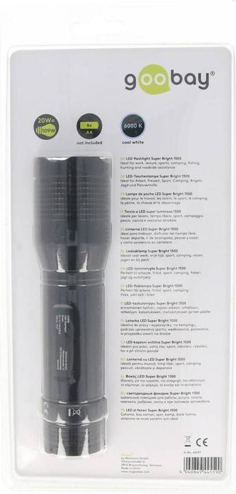 Actual product image Goobay LED torch Super Bright 1500 (17.10 cm, 1500 lm)