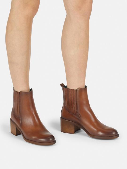Produktbild Felmini MIRA D947 Elegante Stiefelette mit niedrigem Absatz, gefertigt aus weichem Leder. Diese stilvollen S (38)