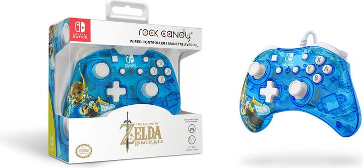 Actual product image PDP Rock Candy Wired Controller: Berry Brave Link (Switch OLED, Switch Lite, Switch)
