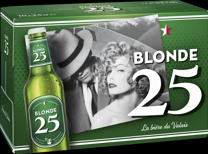 Actual product image Valaisanne Blonde 25 Lager Beer (10 x 25 cl)