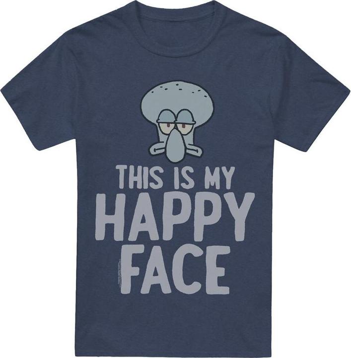 Immagine prodotto Spongebob Squarepants Maglietta Faccia Felice Adulto Unisex (L)