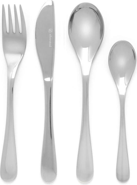 Zilverstad Uni" 4-piece children's cutlery set