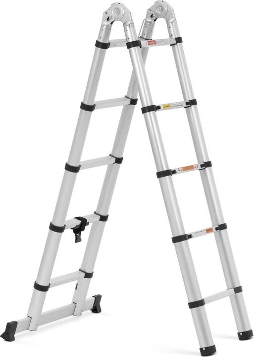 Produktbild MSW Klappbare Alu-Teleskopleiter (Teleskopleiter, 84 cm)