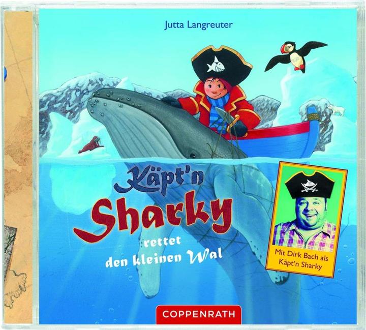 Produktbild CD: Käpt'n Sharky rettet den kleinen Wal (Jutta Langreuter, Deutsch)
