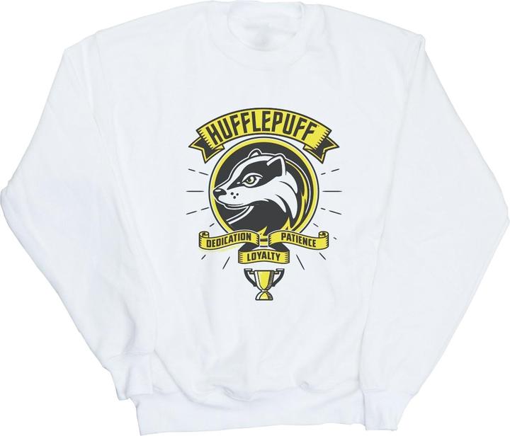 Actual product image Womens/Ladies Hufflepuff Toon Crest Sweatshirt (L)